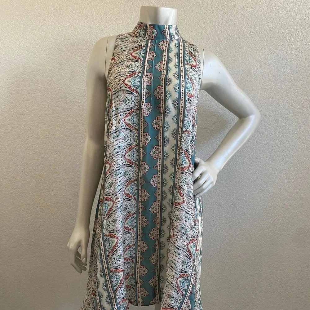 Intimately Free People Mock Neck Slip Dress Boho Large - Picture 5 of 14
